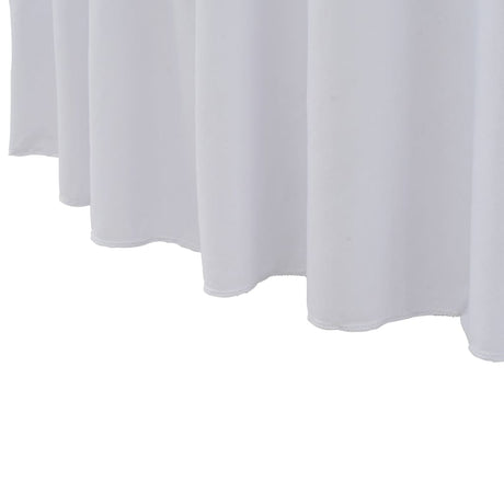 Vidaxx 2 stk borddæksler stretch med skørt 150x74 cm hvid