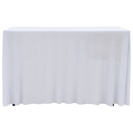 Vidaxl 2 St -tabel dækker strækning med nederdel 120x60,5x74 cm hvid