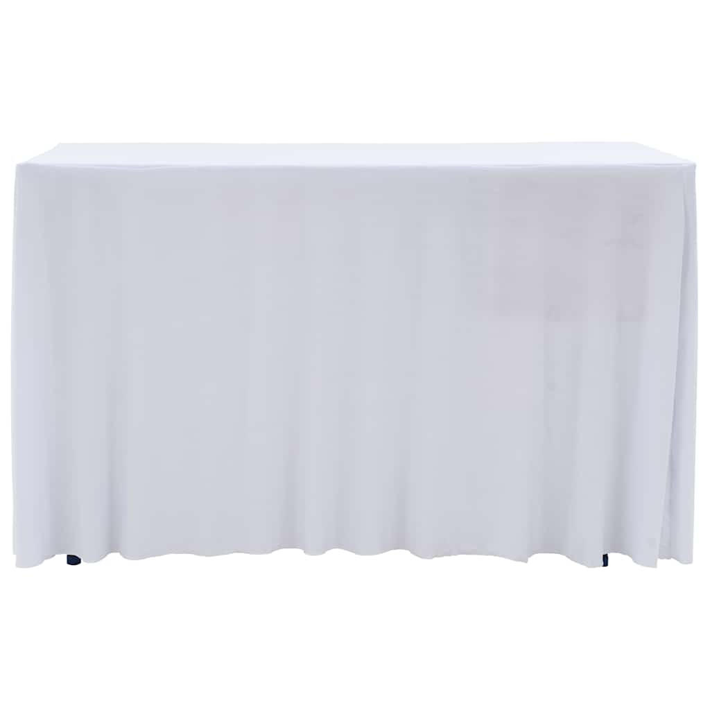 Vidaxl 2 St -tabel dækker strækning med nederdel 120x60,5x74 cm hvid