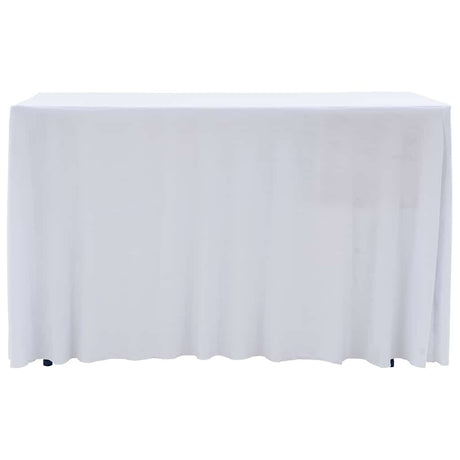 Vidaxl 2 St -tabel dækker strækning med nederdel 120x60,5x74 cm hvid