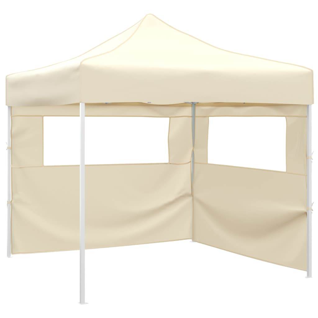 Vidaxx foldetelt med 2 vægge 291x291x315 cm creme