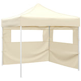 Vidaxx foldetelt med 2 vægge 291x291x315 cm creme