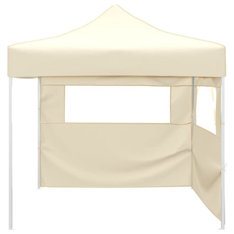 Vidaxx foldetelt med 2 vægge 291x291x315 cm creme