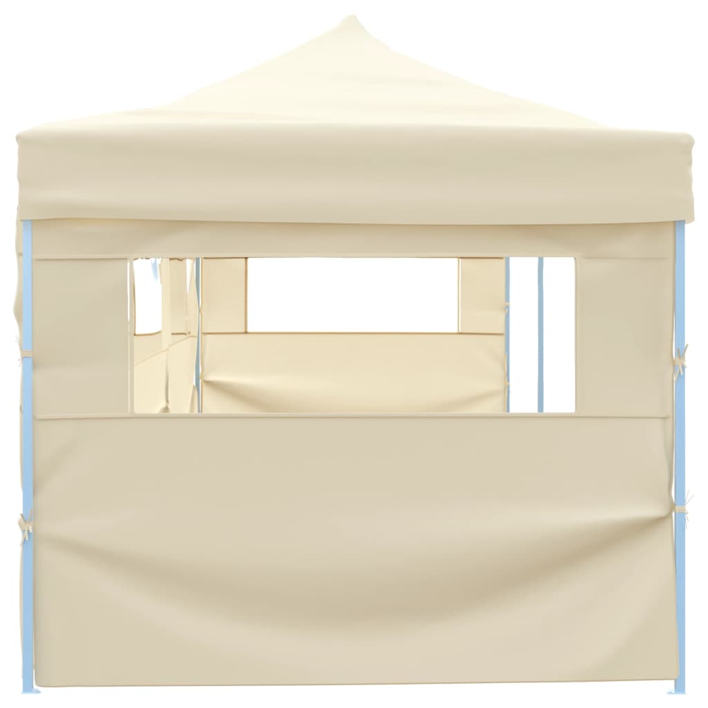 Vidaxl foldet telt pop-up med 5 sidevægge 3x9 m creme