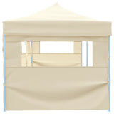 Vidaxl foldet telt pop-up med 5 sidevægge 3x9 m creme