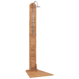 Vidaxl udendørs bruser 70x75x204 cm solid teak træ