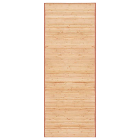 VidaXL tæppe 80x200 cm bambus brun