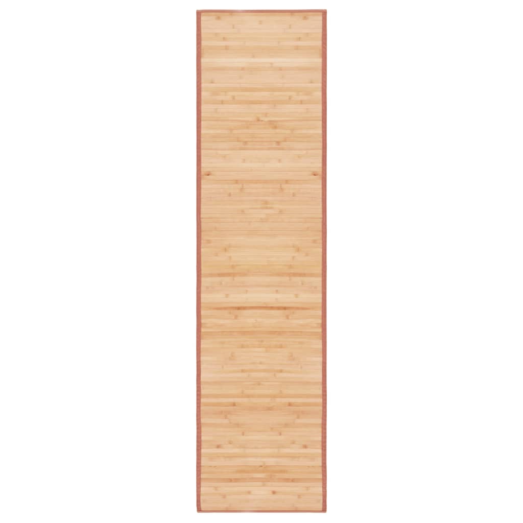 Vidaxl tæppe 80x300 cm bambusbrun