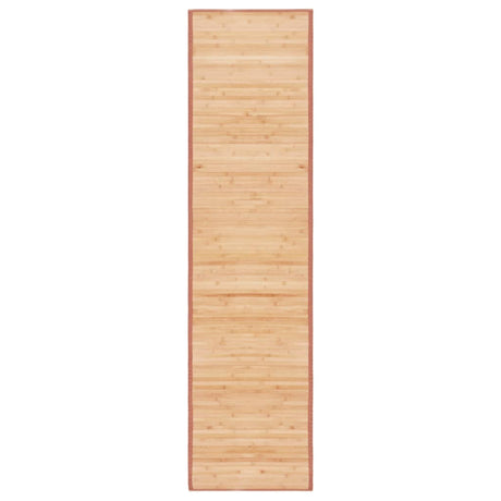 Vidaxl tæppe 80x300 cm bambusbrun