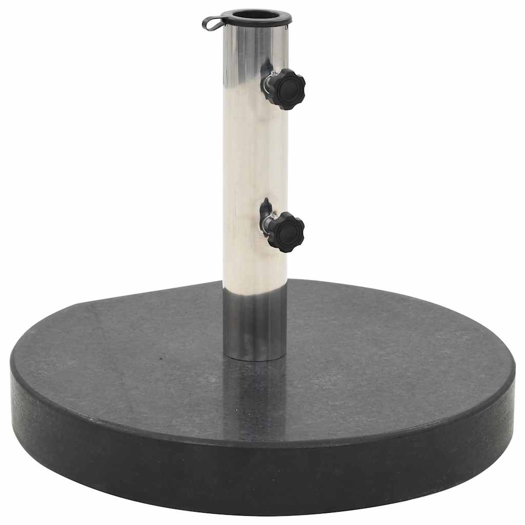 Vidaxl parasolfod omkring 28,5 kg granit sort