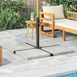 Vidaxl Parasol Footplate Square 25 kg granitgrå