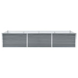 Vidaxl Planter Insert 240x80x45 cm galvaniseret stålgrå