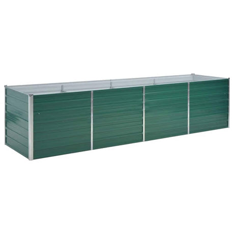 Vidaxl planter indsat 320x80x77 cm galvaniseret stålgrøn