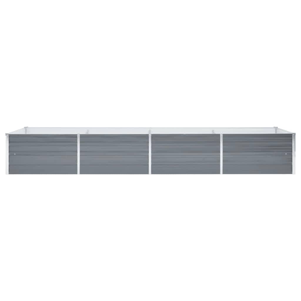 Vidaxl planter hævet 320x80x45 cm galvaniseret stålgrå