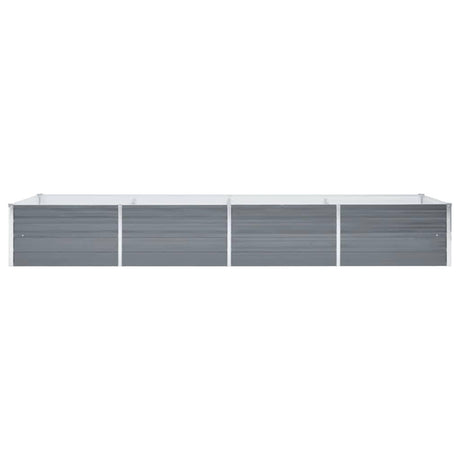 Vidaxl planter hævet 320x80x45 cm galvaniseret stålgrå