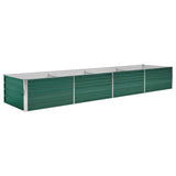 Vidaxl planter indsat 320x80x45 cm galvaniseret stålgrøn