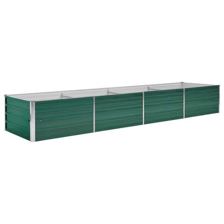 Vidaxl planter indsat 320x80x45 cm galvaniseret stålgrøn