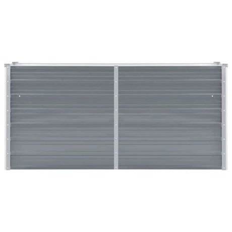 Vidaxl planter hævet 160x40x77 cm galvaniseret stålgrå