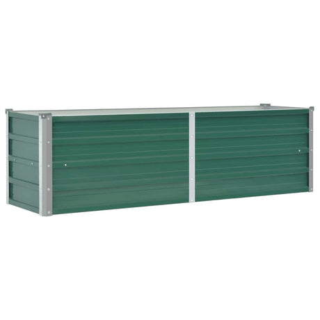 Vidaxl Planning Box hævet 160x40x45 cm galvaniseret stålgrøn