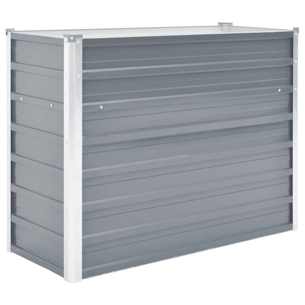 Vidaxl planter hævet 100x40x77 cm galvaniseret stålgrå