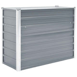 Vidaxl planter hævet 100x40x77 cm galvaniseret stålgrå