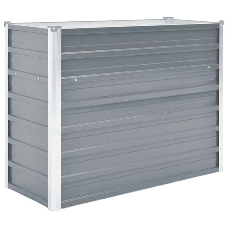 Vidaxl planter hævet 100x40x77 cm galvaniseret stålgrå