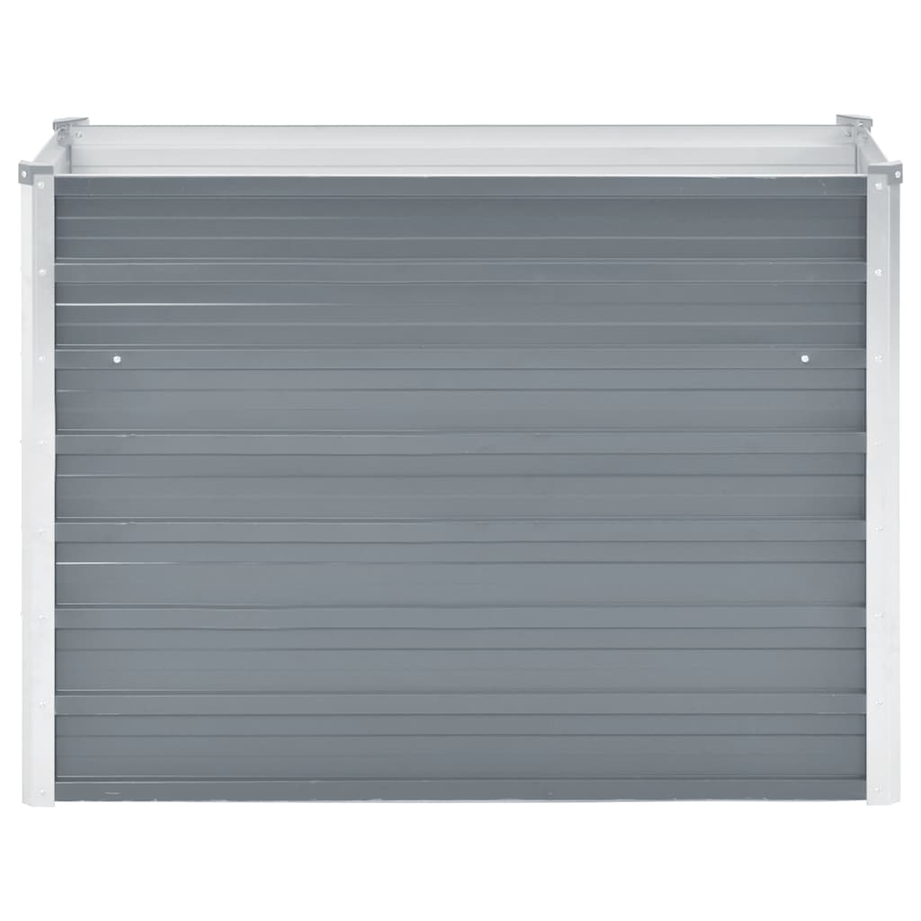 Vidaxl planter hævet 100x40x77 cm galvaniseret stålgrå