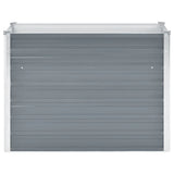 Vidaxl planter hævet 100x40x77 cm galvaniseret stålgrå