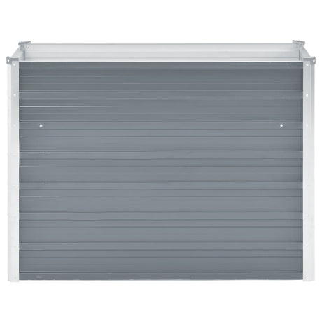 Vidaxl planter hævet 100x40x77 cm galvaniseret stålgrå