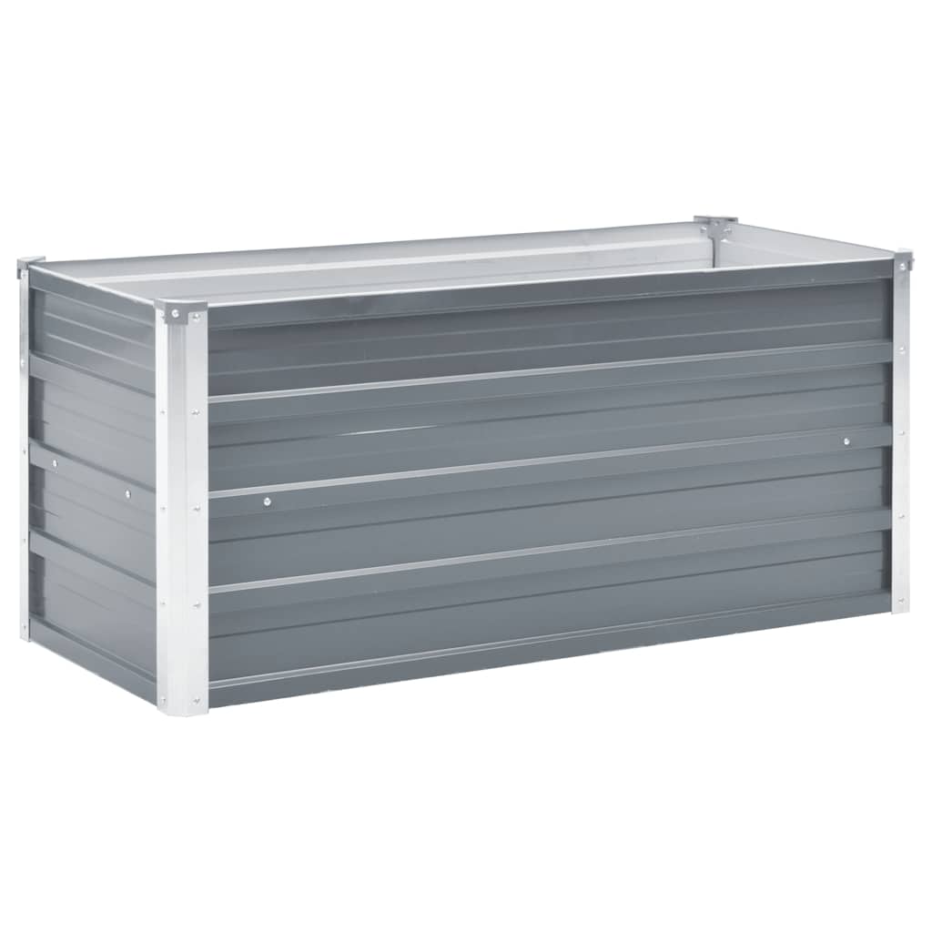 Vidaxl planter Insented 100x40x45 cm galvaniseret stålgrå
