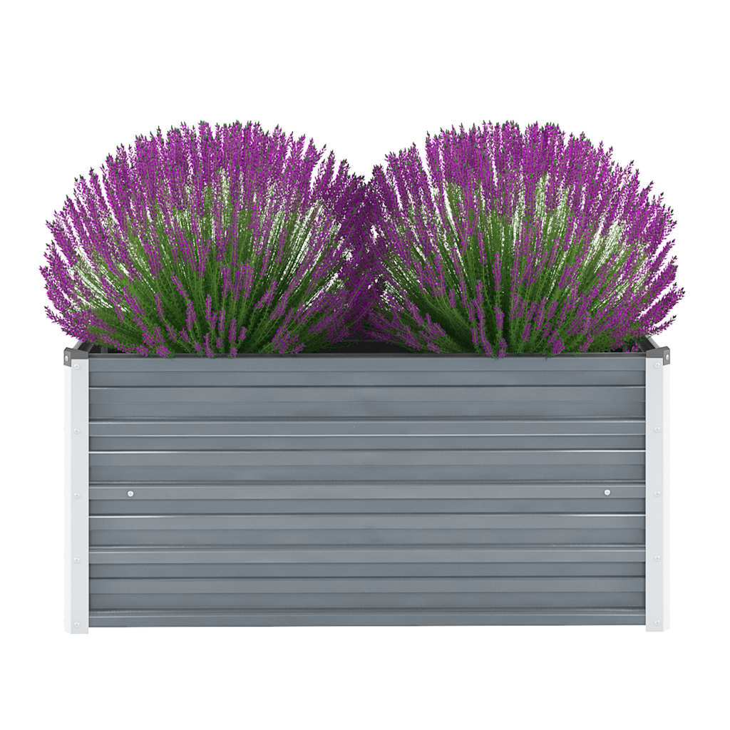 Vidaxl planter Insented 100x40x45 cm galvaniseret stålgrå