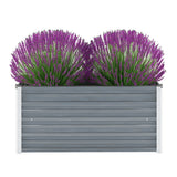Vidaxl planter Insented 100x40x45 cm galvaniseret stålgrå