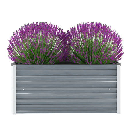 Vidaxl planter Insented 100x40x45 cm galvaniseret stålgrå