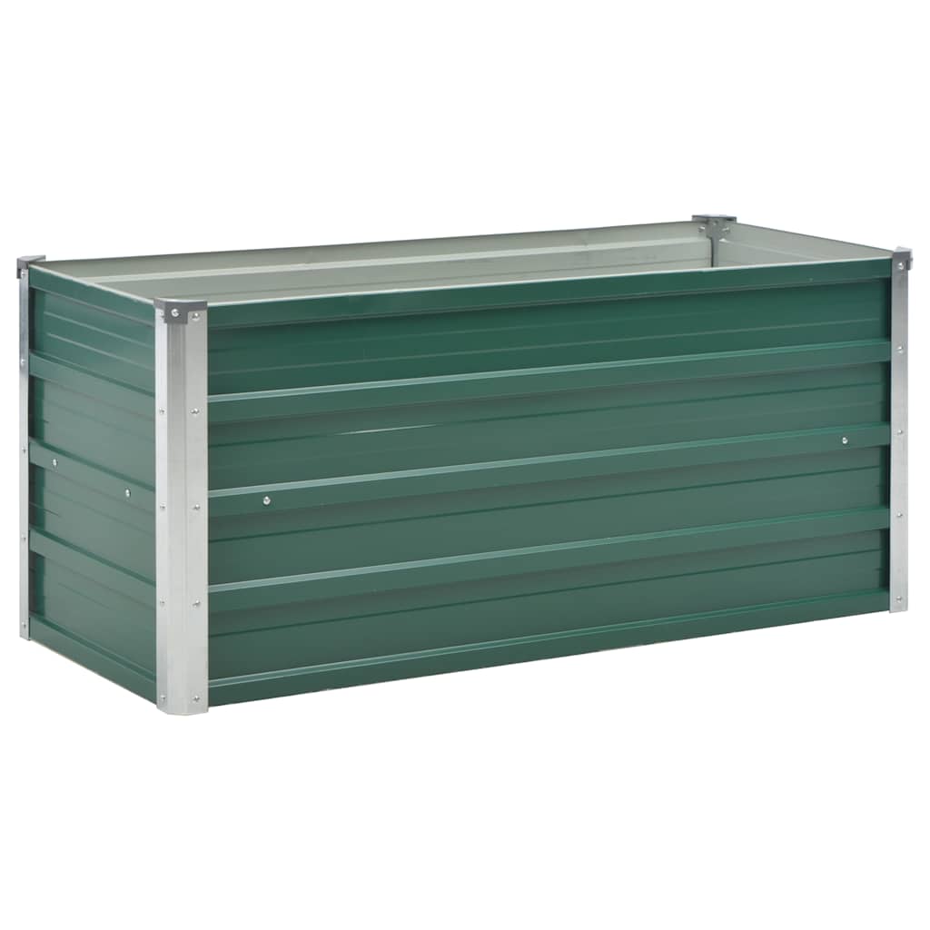 Vidaxl planter indsæt 100x40x45 cm galvaniseret stålgrøn