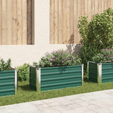 Vidaxl planter indsæt 100x40x45 cm galvaniseret stålgrøn