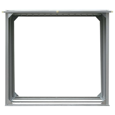 Vidaxl brænde skur 172x91x154 cm galvaniseret stålgrå