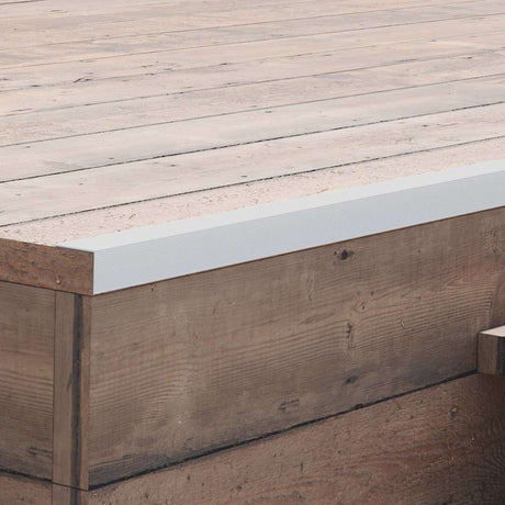 Vidaxl 5 St Terrace Corner Skirting Boards 170 cm aluminium sølvfarvet