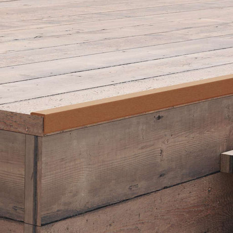 Vidaxl Terrace Corner Skirting Boards 5 stk 170 cm HKC lysebrun
