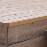 Vidaxl terrasse hjørne fodpaneler 5 stk 170 cm hkc teak farvet