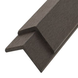 Vidaxl Terrace Corner Skirting Boards 5 stk 170 cm HKC mørkebrun