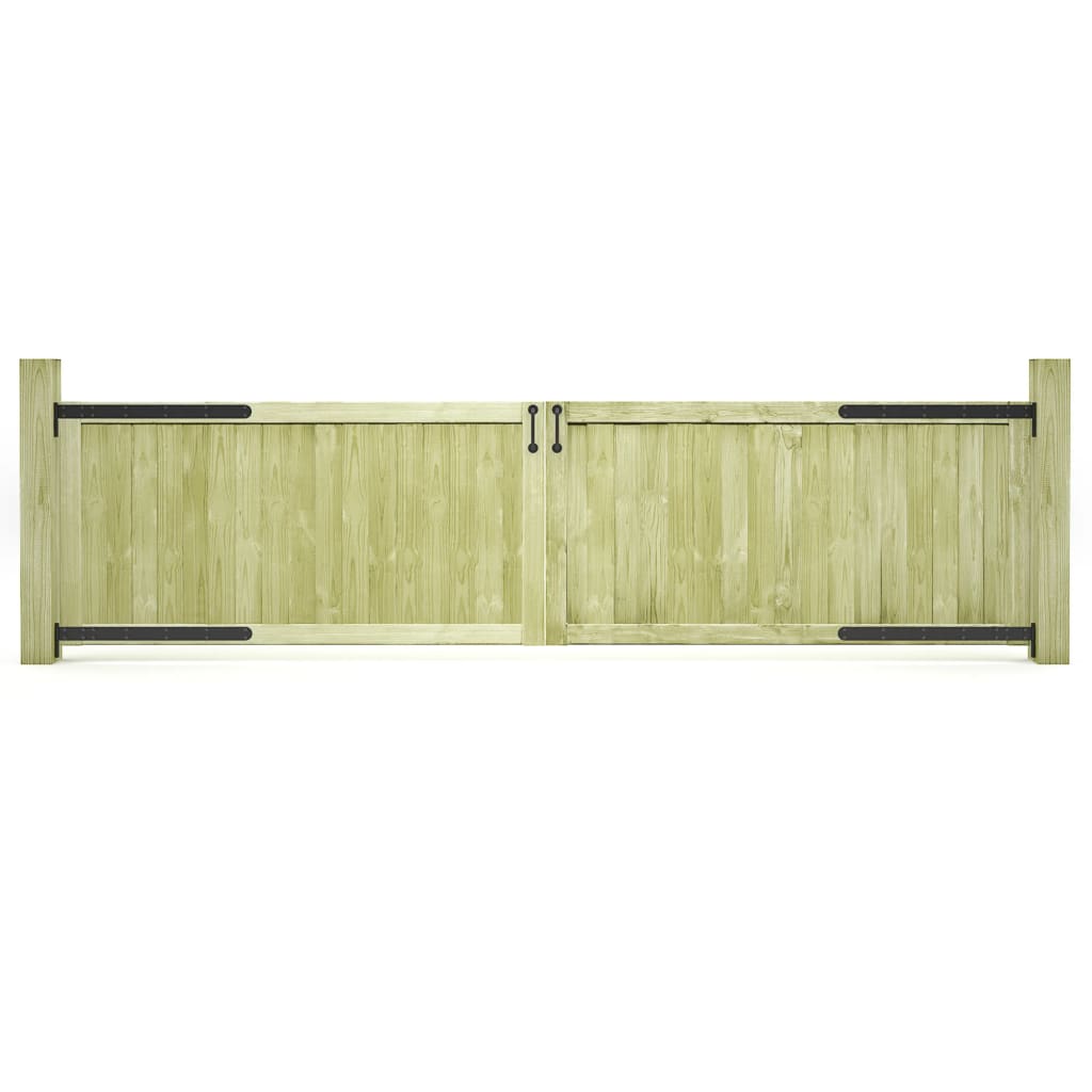 Vidaxl -porte 2 stk. 300x75 cm imprægneret fyrretræ