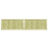 Vidaxl -porte 2 stk. 300x75 cm imprægneret fyrretræ
