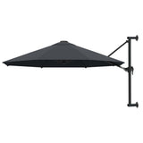Vidaxl vægparasol med metalstang 300 cm antracit