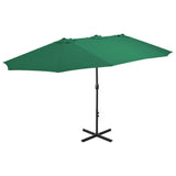 Vidaxx parasol med alu stang 460x270 cm grøn