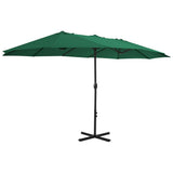 Vidaxx parasol med alu stang 460x270 cm grøn