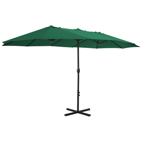 Vidaxx parasol med alu stang 460x270 cm grøn