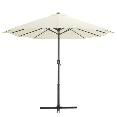 Vidaxl -parasol med aluminiumspol 460x270 cm sand -farvet