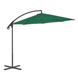 Vidaxl flydende parasol med stålstang 300 cm grøn