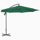 Vidaxl flydende parasol med stålstang 300 cm grøn