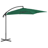 Vidaxl Floating Parasol med stålstang 250x250 cm grøn